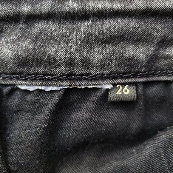 GUESS Curve X Black Mid Rise Skinny Jeans Size 26 - Picture 8 of 16